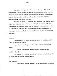 Henry Yee : To examine the effects of advertising on Chinese children, page 2