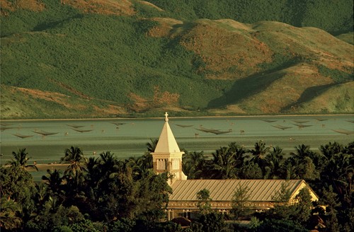 Catholic church at Lang Co, Thua Thien-Hue Province