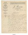 Letter from Gelas to Mademoiselle, October 2, 1922