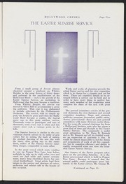 1934 Easter Sunrise Service Program