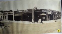 Tough Bros. Garage at the corner of Burnett and Petaluma Avenue, 1920s