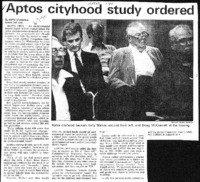 Aptos cityhood study ordered