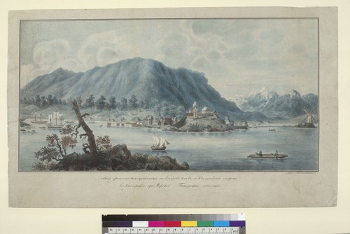 [View of southwest side of fort at Sitka, Alaska]
