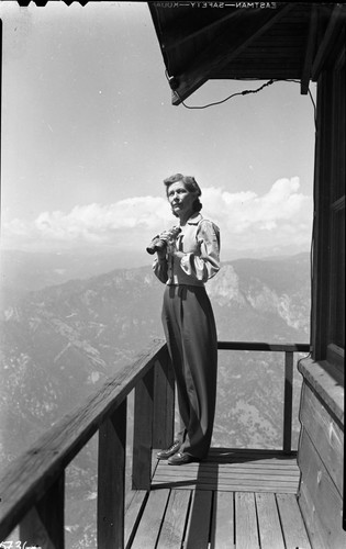 NPS Individuals, Rose Vaughn, Fire Lookout. Fire Lookout Structures
