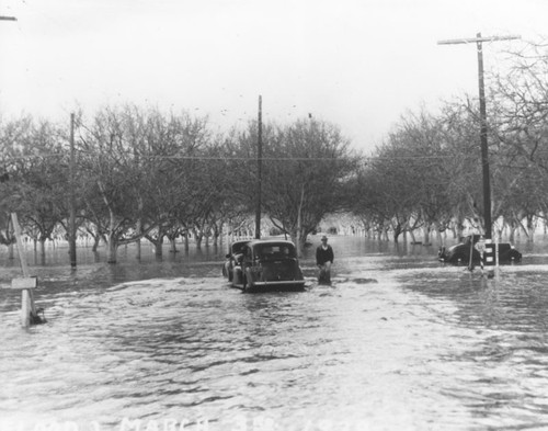 Santa Ana River flood, Orange, California, 1938