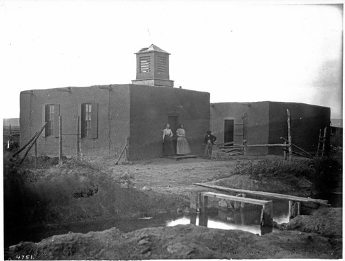 Pueblos of New Mexico. School house at San Rafael, New Mexico