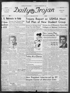 Daily Trojan, Vol. 39, No. 2, September 16, 1947