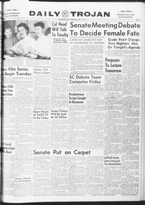 Daily Trojan, Vol. 47, No. 75, February 15, 1956