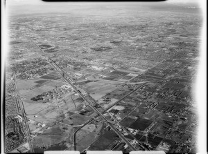 Aerial photographs of Los Angeles Harbor, Los Angeles, CA, 1928