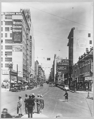 Broadway North from Tenth, 1929