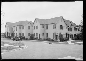 Flat building, Southeast corner of Edgewood Place and South Orange Drive, Los Angeles, CA, 1929