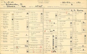 WPA household census for 1525 STONER AVE, Los Angeles
