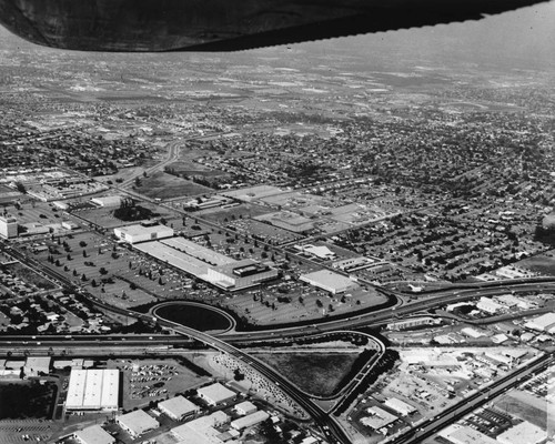 Aerial View of Anaheim, Anaheim Center Area. [graphic]