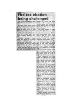 Fire tax election being challenged
