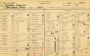WPA household census for 1515 RENDALL, Los Angeles