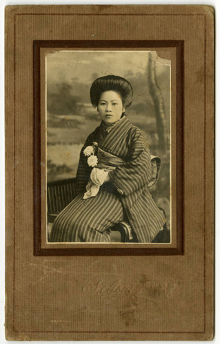 Kuni Fuchita wearing kimono
