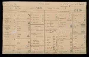 WPA household census for 322 S OLIVE, Los Angeles