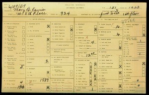 WPA household census for 924 W 8 PL, Los Angeles