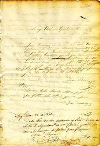 Petition of Juan Dominguez for grant of land upon which to expand his vineyards, 1836