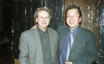 Mark Fishkin and Ben Fong-Torres at the reception for A Tribute to Dianne Wiest, 2002