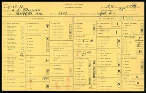 WPA household census for 1427 GRIFFITH AVE, Los Angeles