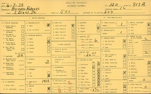 WPA household census for 501 S BIXEL ST, Los Angeles