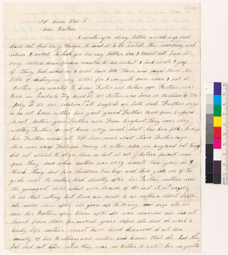 Letter to J.E. from Lucy Pleasants