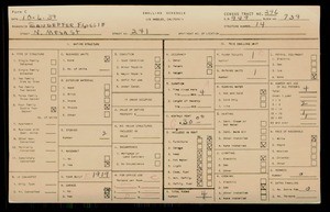 WPA household census for 241 N MESA ST, Los Angeles County