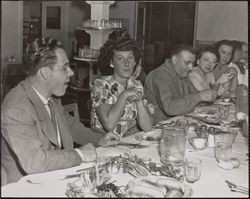 Redwood Rangers Riding and Driving Club Members Meeting of 1947 at Skippy's Hacienda Inn and Restaurant, 11190 McPeak Road, Forestville, California