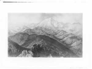 Painting of Marshall's Pass over the Rocky Mountains, 1890-1930