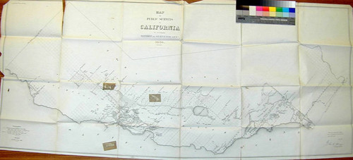 Map of public surveys in California : To accompany report of Surveyor Genl