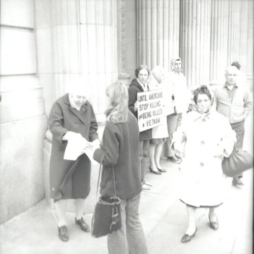 Group protesting against Vietnam War