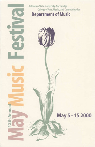 12th Annual May Music Festival advertising mailer, May 2000