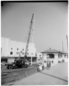 Redondo flag pole replaced, 1952