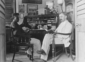 Madras, South India. Missionary Knud Heiberg taking language lessons from the Brahmin Narasunba