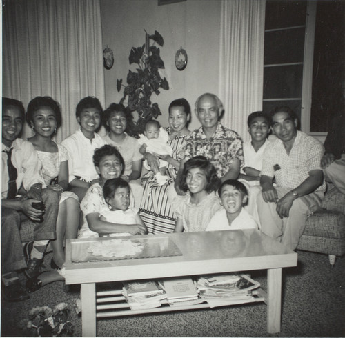 Gathering at the Soriano home with the Ventura family at 64 Acacia, Santa Paula, CA