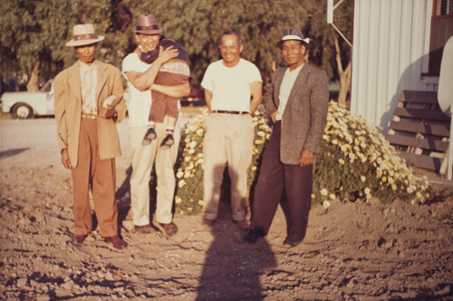 The Barretto Family visits Uncle Tom Torres at the Springville Ranch in 1965