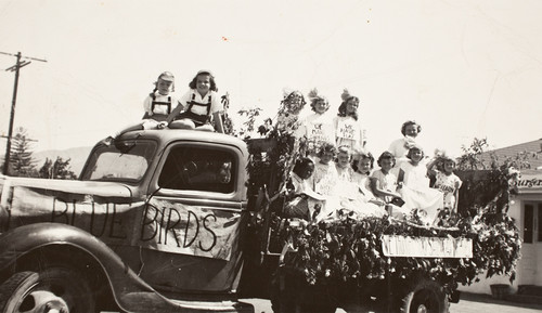 The Briggs School Blue Birds Parade in Santa Paula, CA