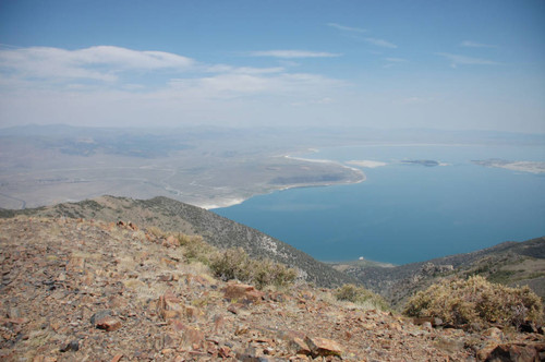 View of Mono Lake from the high point east of the junction to the mine #2