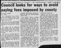 Council looks for ways to avoid paying fees imposed by county