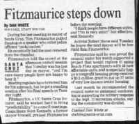 Fitzmaurice steps down