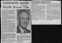 Community leader Worth Brown dies