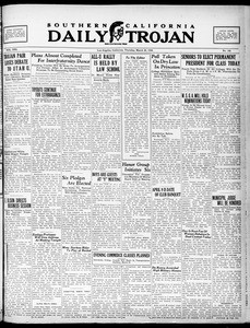 Southern California Daily Trojan, Vol. 21, No. 106, March 20, 1930