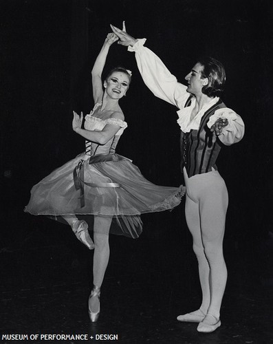 Violette Verdy and Philippe Arrona in Christensen's Airs de Ballet, circa 1970s