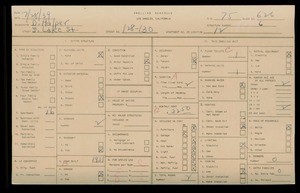 WPA household census for 128 S LAKE ST, Los Angeles