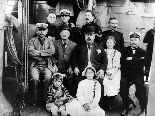 Family on an Italian vessel