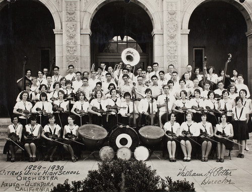 Orchestra, Citrus Union High School, 1929-1930