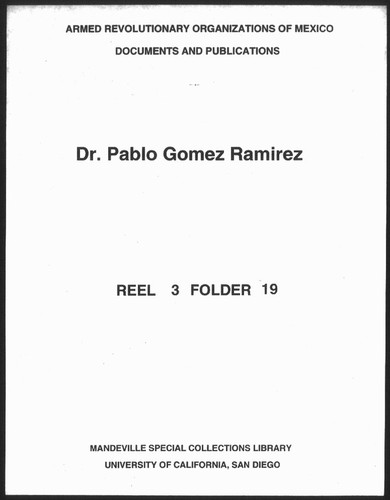 Dr. Pablo Gomez Ramirez
