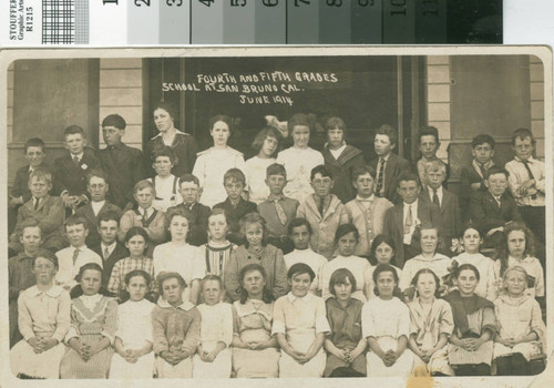 Fourth and fifth grades at San Bruno, Cal., June 1914