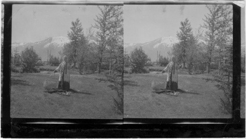 Mrs. Pullen of the Pullen House, Skagway, Attired in Old Indian Costume. Alaska